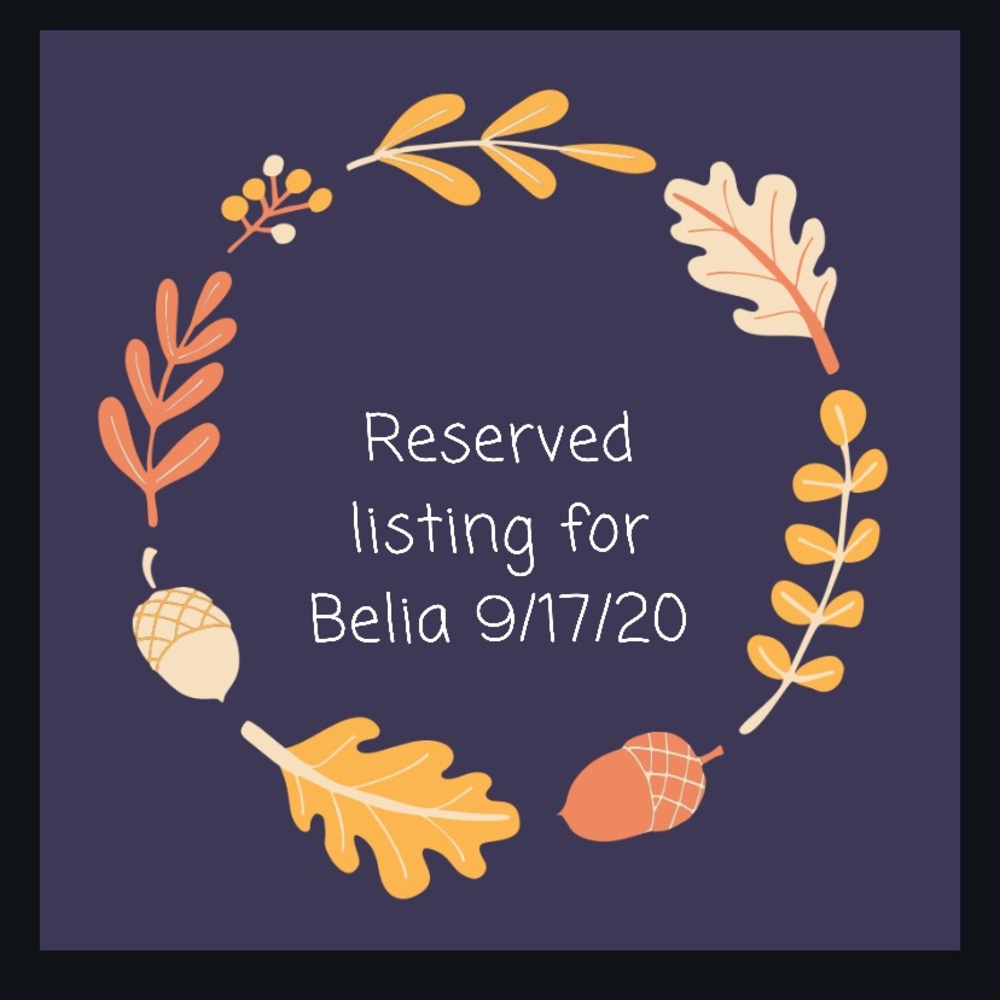 Reserved for Belia